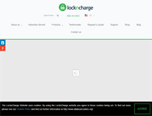 Tablet Screenshot of lockncharge.com